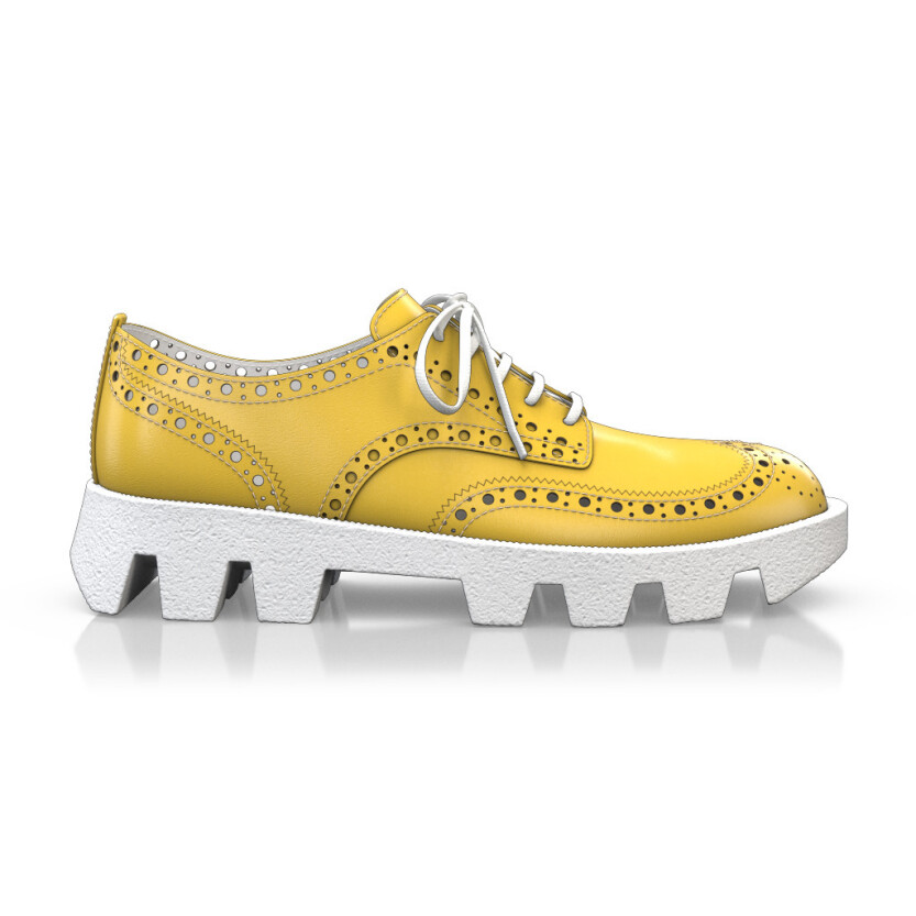 Chaussures à plateforme avec semelle en couleur 17122