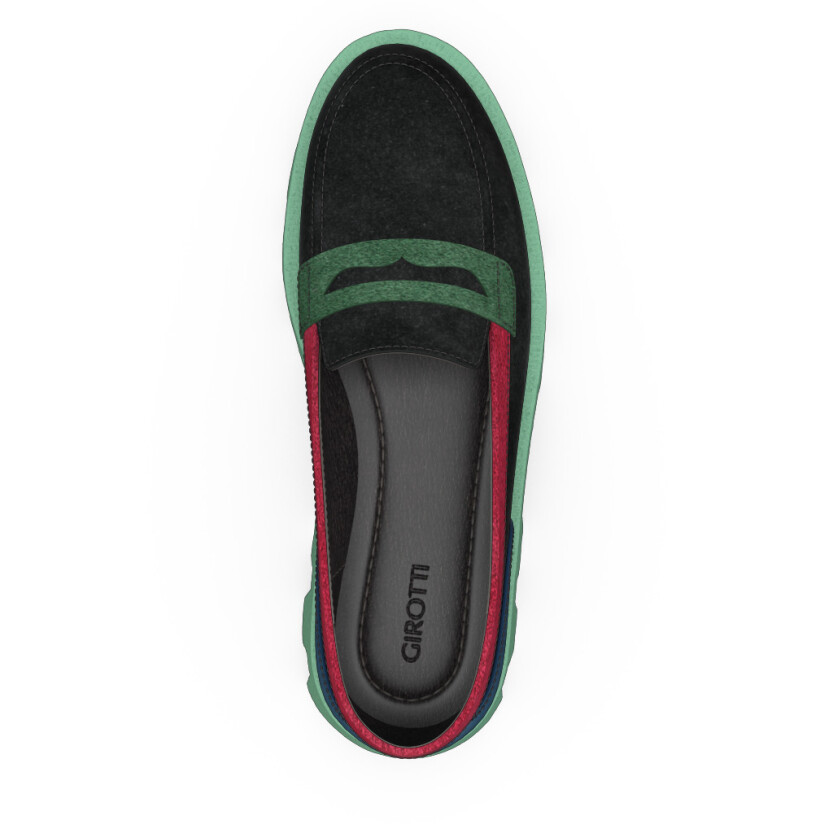 Chaussures à plateforme avec semelle en couleur 23957