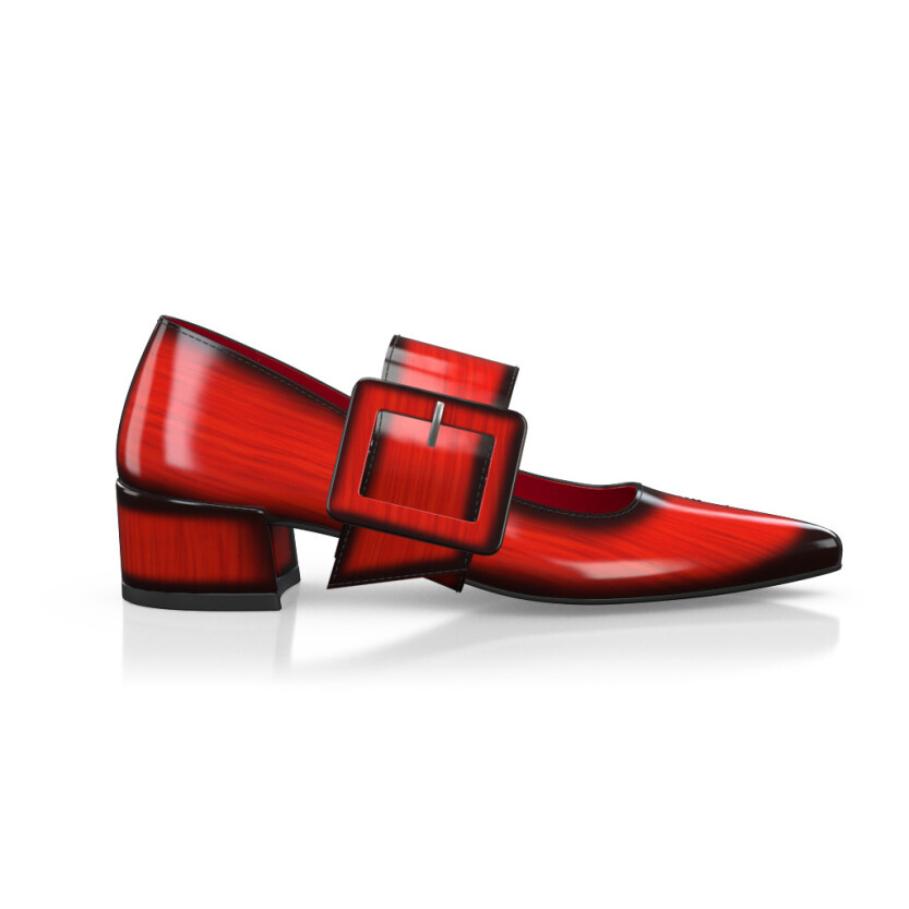 Chaussures à talon bloc de luxe pour femmes 38897