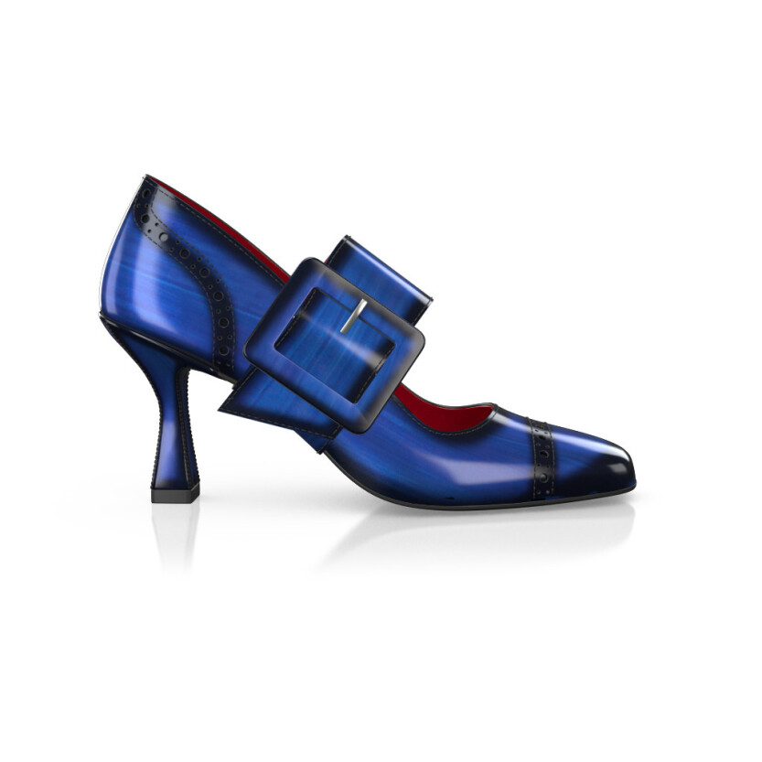 Chaussures à talon bloc de luxe pour femmes 40475