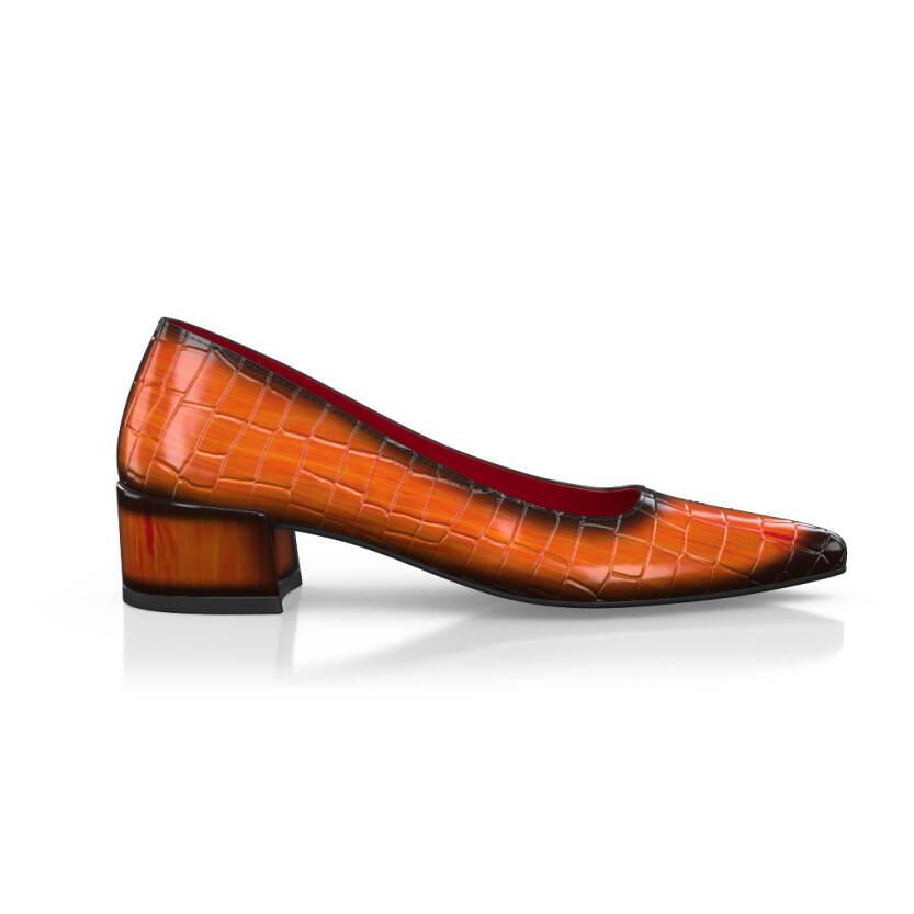 Chaussures à talon bloc de luxe pour femmes 45228