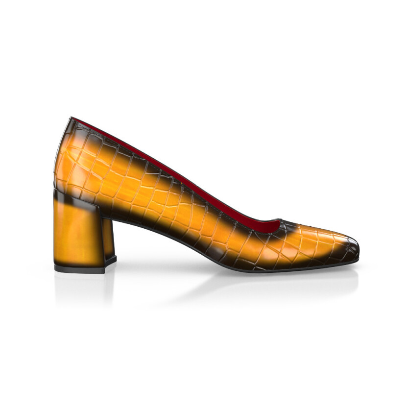 Chaussures à talon bloc de luxe pour femmes 45590