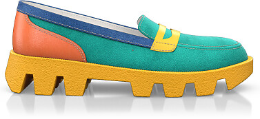 Chaussures à plateforme avec semelle en couleur 33107