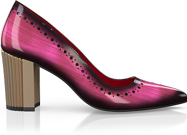 Chaussures à talon bloc de luxe pour femmes 36869