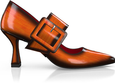 Chaussures à talon bloc de luxe pour femmes 40439