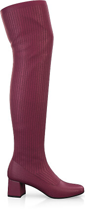 Bottes en tricot pour femmes au-dessus du genou 40866