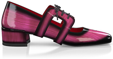 Chaussures à talon bloc de luxe pour femmes 42453