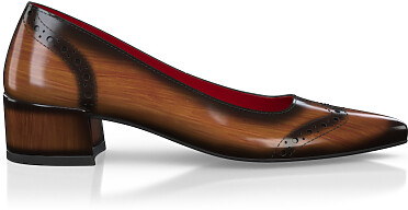 Chaussures à talon bloc de luxe pour femmes 42516