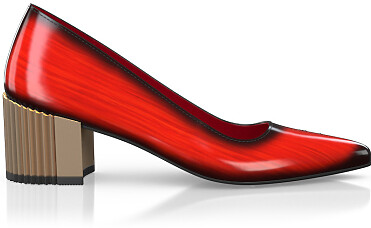 Chaussures à talon bloc de luxe pour femmes 43389