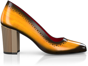 Chaussures à talon bloc de luxe pour femmes 43401