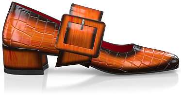 Chaussures à talon bloc de luxe pour femmes 44808