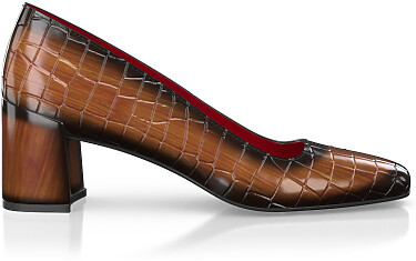Chaussures à talon bloc de luxe pour femmes 44814