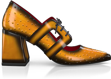 Chaussures à talon bloc de luxe pour femmes 44826