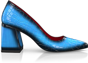 Chaussures à talon bloc de luxe pour femmes 44829