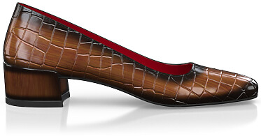 Chaussures à talon bloc de luxe pour femmes 45196