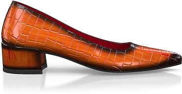 Chaussures à talon bloc de luxe pour femmes 45228
