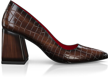 Chaussures à talon bloc de luxe pour femmes 47236