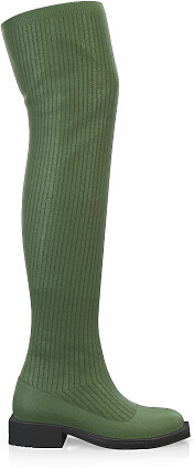 Bottes en tricot pour femmes au-dessus du genou 48832
