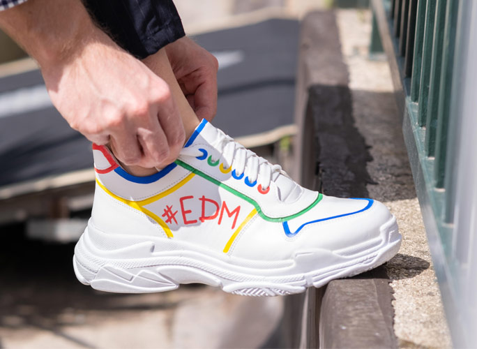 Men's custom hand painted sneakers
