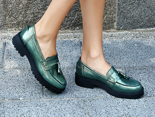 Green loafers 2